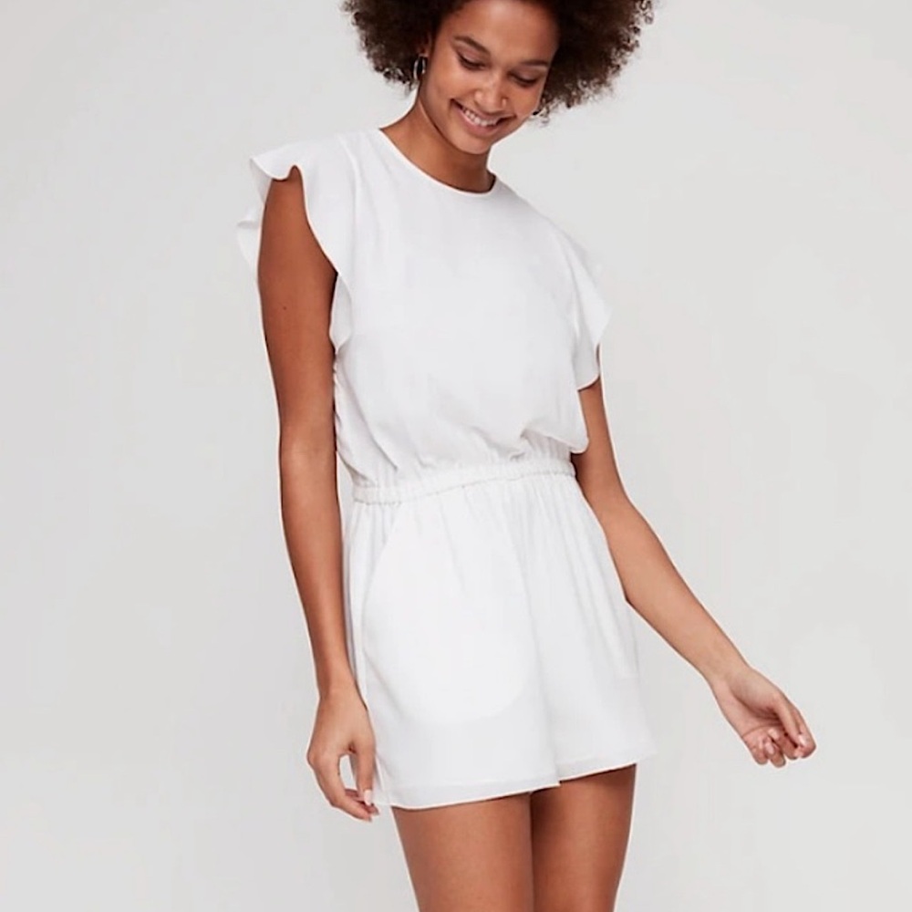 WILFRED | Fleurette romper in white/off white